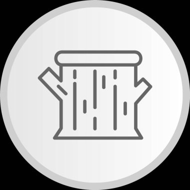 Ağaç Kökü Çizgisi Çemberi Gri Simgesi