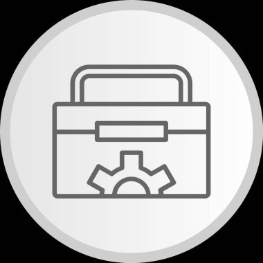 Araç Kutusu Satırı Çemberi Gri Simge