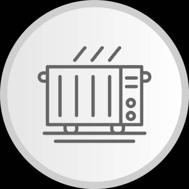 Elektrikli Isıtıcı Hattı Çemberi Gri Simge