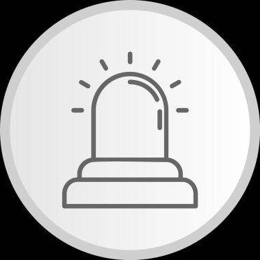 Alarm Hattı Çemberi Gri Simgesi