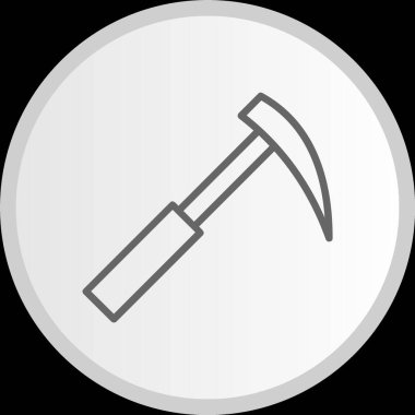 Çekiç Çizgisi Çemberi Gri Simgesi Seç