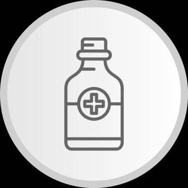 Öksürük şurubu hattı Gri Simge Çemberi