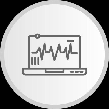 Tanı Çizgisi Çemberi Gri Simge