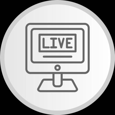 Canlı Sohbet Hattı Gri Çember Simgesi