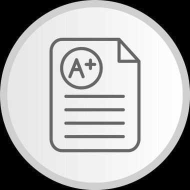 A + Hat Çemberi Gri Simgesi