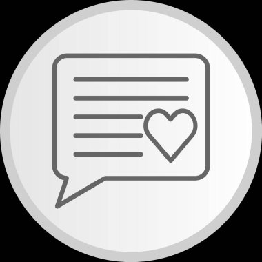 İleti Çizgisi Çemberi Gri Simgesi