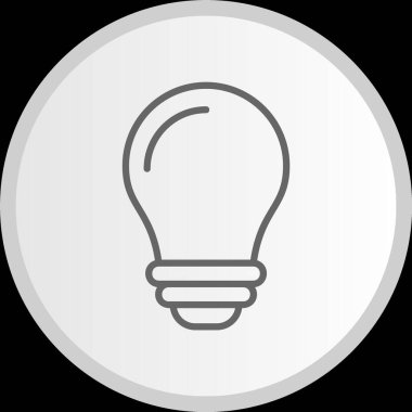 Ampul Hattı Gri Simge Çemberi