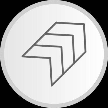 Sembol Çizgisi Çemberi Gri Simgesi