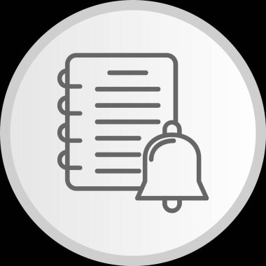 Çan Hattı Çemberi Gri Simgesi