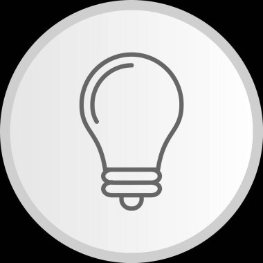 Ampul Hattı Gri Simge Çemberi