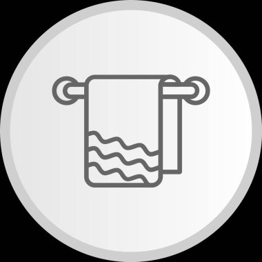 Havlu Hattı Çemberi Gri Simgesi