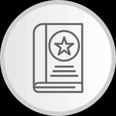 İmla Çizgisi Çemberi Gri Simge