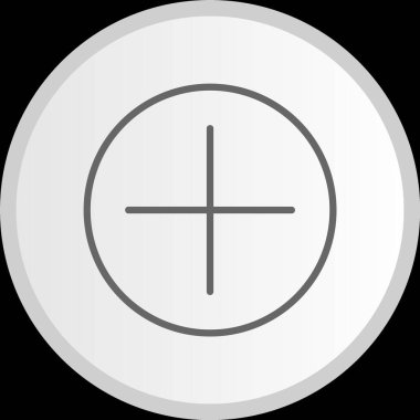 Çizgi Çemberi Gri Simgesi Ekle