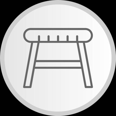 Dışkı Hattı Çemberi Gri Simgesi