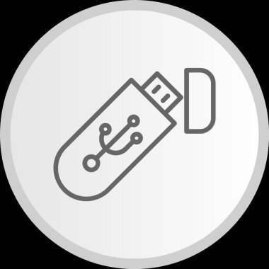 Kullanıcı Satırı Çemberi Gri Simgesi