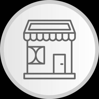 Alışveriş Hattı Çemberi Gri Simgesi