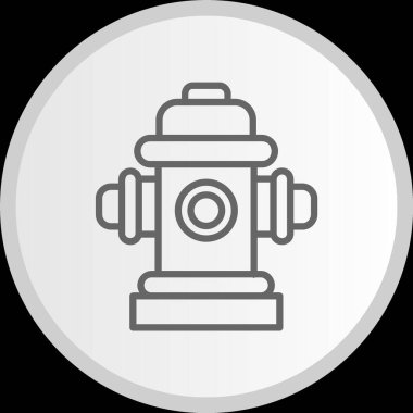 Yangın musluğu hattı Gri Simge Çemberi