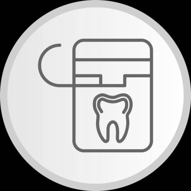 Diş ipi Çemberi Gri Simge