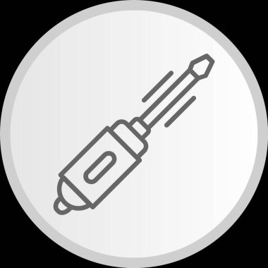 Sürücü Hattı Çemberi Gri Simgesini Vurun