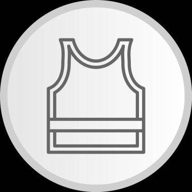 Kolsuz Çizgili Çember Gri Simge