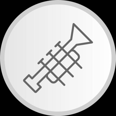 Trompet Hattı Çemberi Gri Simgesi