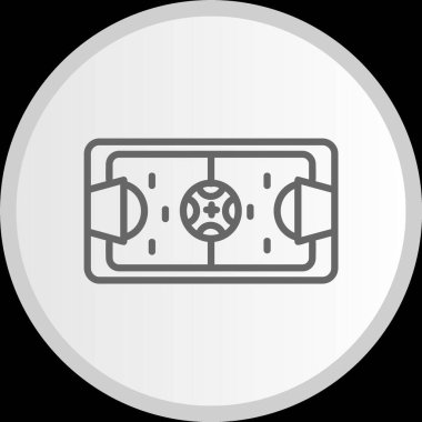 Futbol Sahası Çemberi Gri Simge
