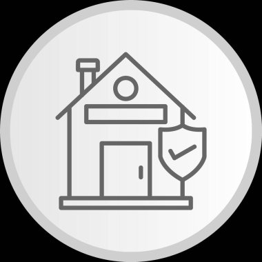 Ev Koruma Hattı Gri Simge Çemberi
