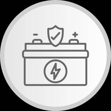 Batarya Hat Çemberi Gri Simge