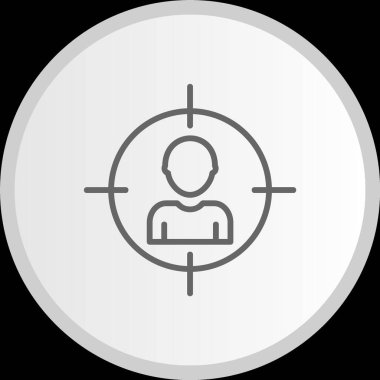 Hedef Seyirci Hattı Gri Simge Çemberi