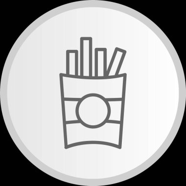 Atıştırmalık Hattı Çemberi Gri Simge