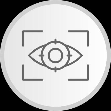 Tanık Çizgisi Çemberi Gri Simgesi