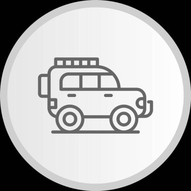 Jeep Hattı Çemberi Gri Simgesi