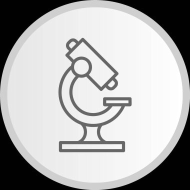 Mikroskop Hattı Çember Gri Simge