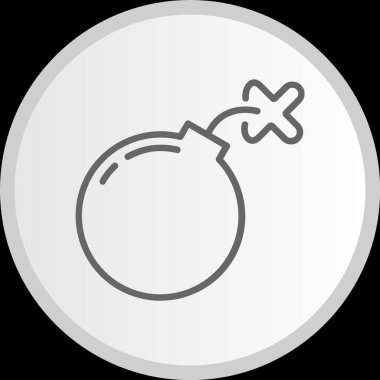 Patlama Hattı Çemberi Gri Simgesi