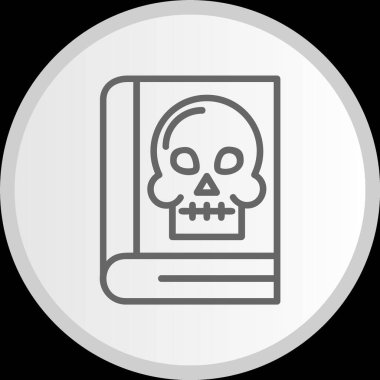 Antropoloji Çizgisi Gri Simge Çemberi