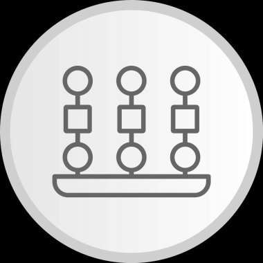 İştah açıcı Çizgi Çemberi Gri Simge