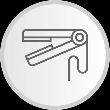 Saç Düz Çember Gri Simge