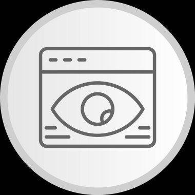 Çizgi Çemberi Gri Simgesini Göster