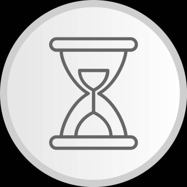 Kum Saati Çemberi Gri Simge