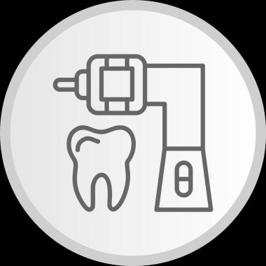 Makine Hattı Çemberi Gri Simge