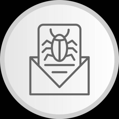 Çöp Posta Hattı Çemberi Gri Simgesi