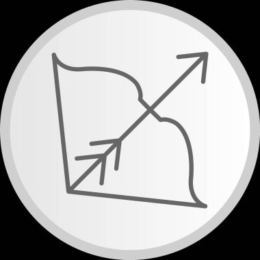 Okçuluk Hattı Gri Simge Çemberi