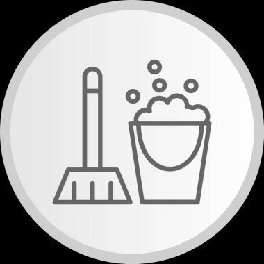 Temizlik Hattı Çemberi Gri Simgesi