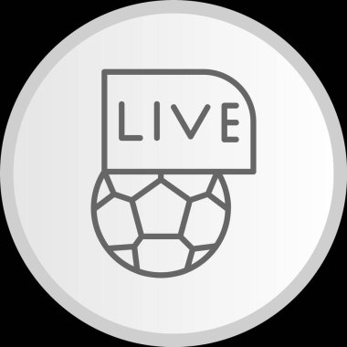 Canlı Kibrit Çizgisi Çemberi Gri Simgesi