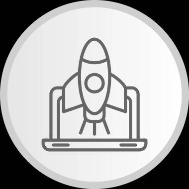 Başlangıç Satırı Çemberi Gri Simgesi