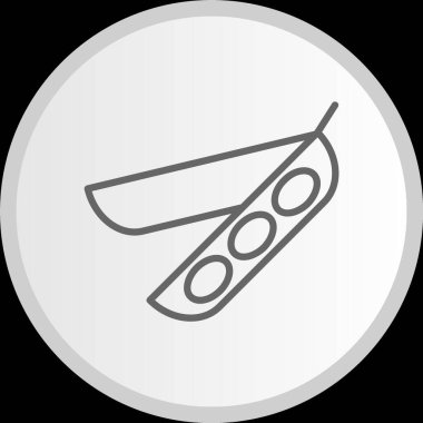 Bezelye Çizgisi Çemberi Gri Simgesi