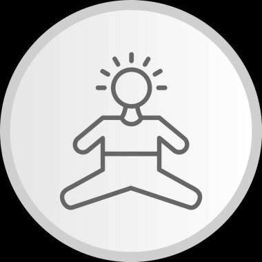 Yoga Hattı Çemberi Gri Simgesi