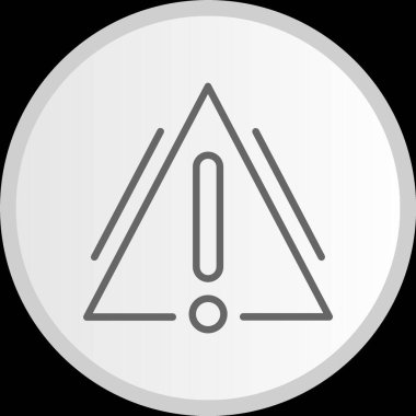 Tehlike Hattı Çemberi Gri Simge