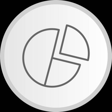 Turta Çizgisi Çemberi Gri Simge