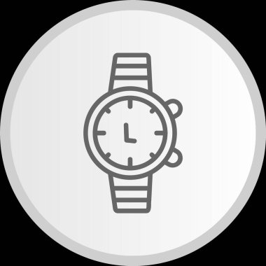 Bilek İzleme Çizgisi Çemberi Gri Simgesi